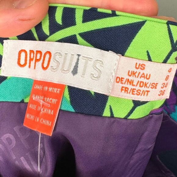 OppoSuits Jungle Jane Tropical Floral Pencil Skirt, Women's Size 4 - Picture 5 of 8